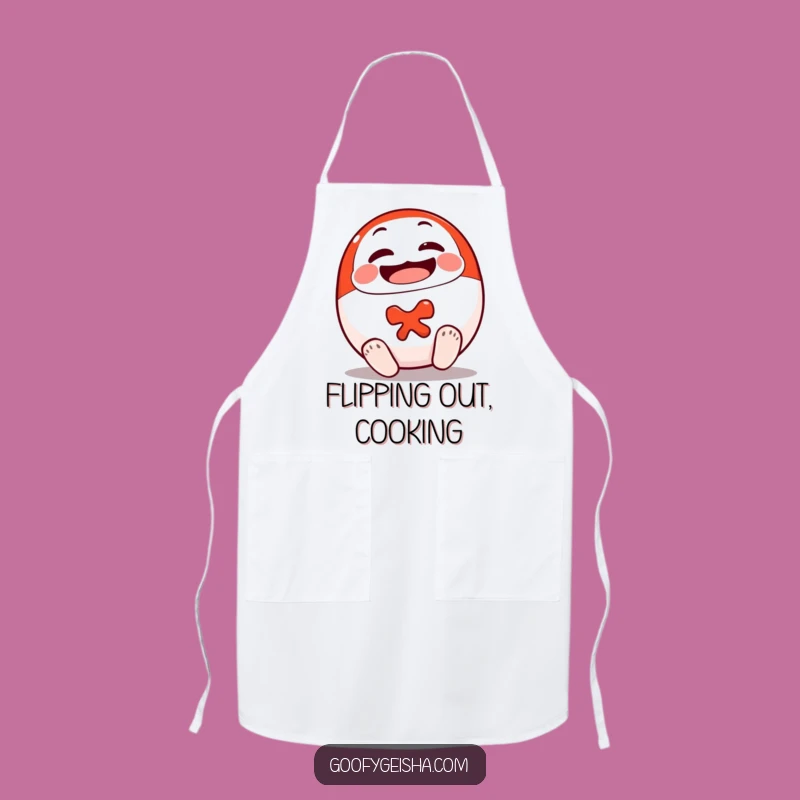 Funny Daruma Doll Apron: Cheerful Determination in the Kitchen