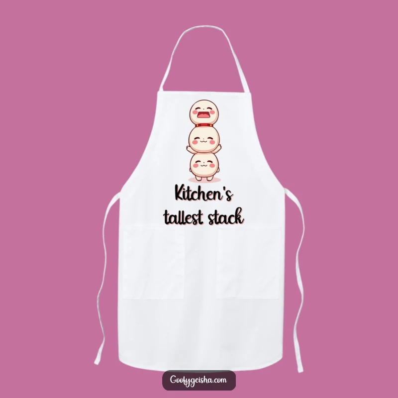 Funny Daruma Doll Balancing Apron - Hilarious Kitchen Helper