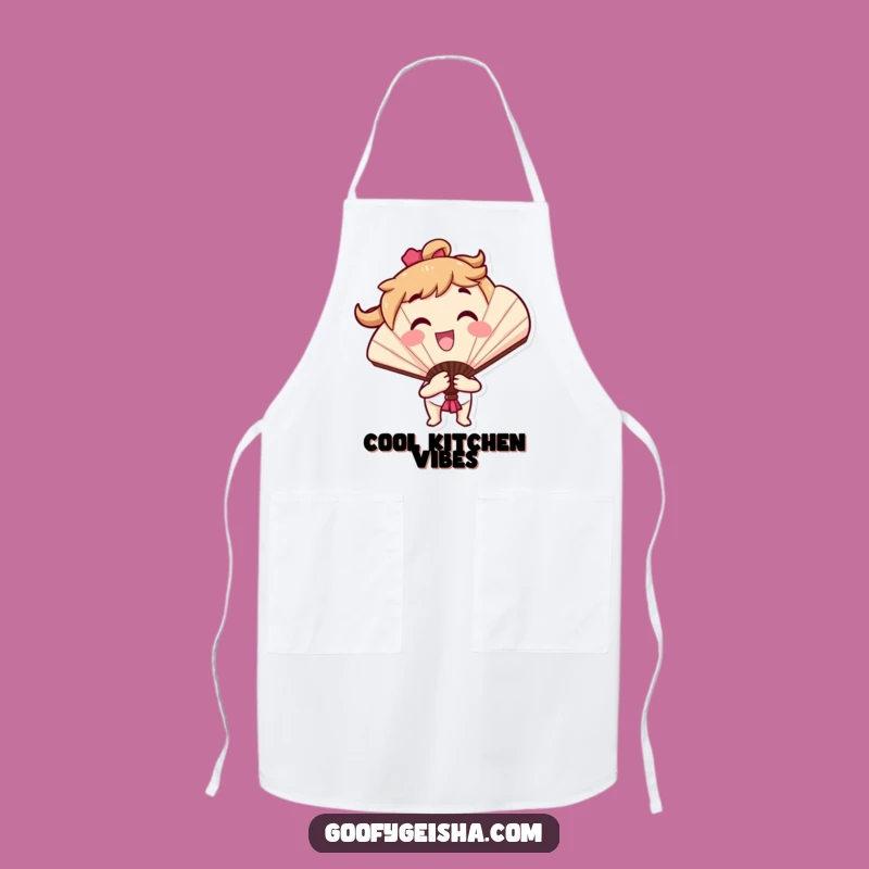 Funny Fan Character Apron: Cook Up Smiles with Cheerful Flair