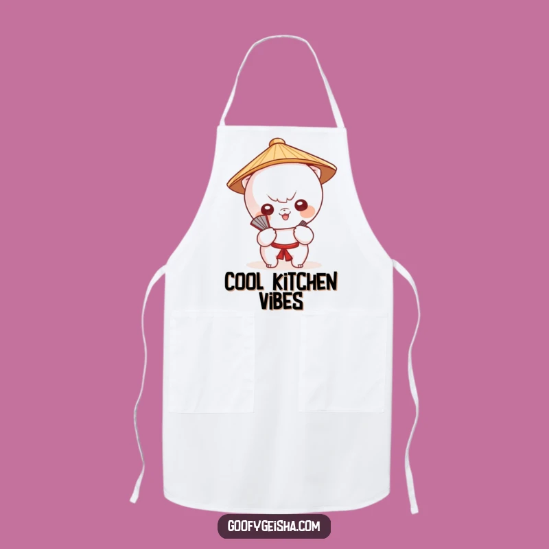 Funny Kawaii Fan Apron: Cute Kitchen Style, Perfect Gift