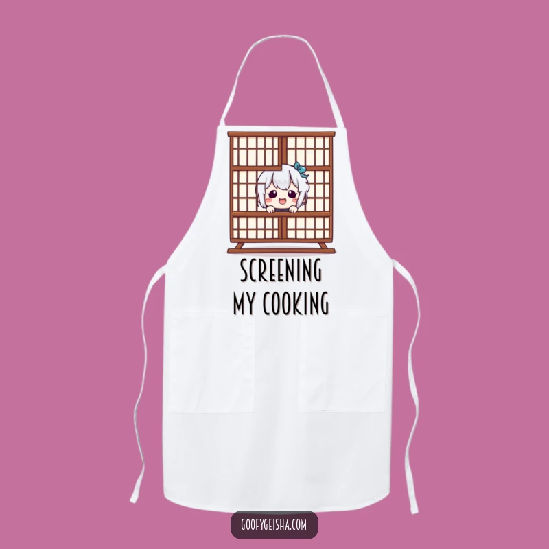 Funny Kawaii Shoji Chef Apron: Hilarious Peek-a-Boo Kitchen Wear