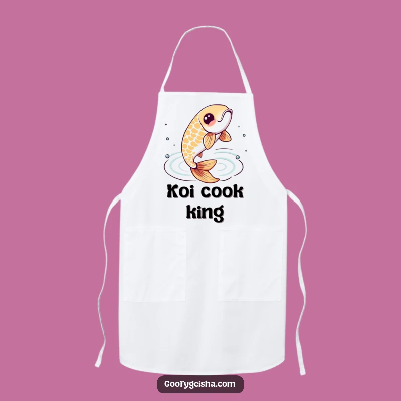 Funny Koi Fish Apron: Protect Your Clothes with Aquatic Humor