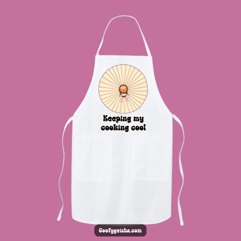 Funny Fan Hider Apron: Kitchen Character's Cool Defense, Hilarious Funny Gift