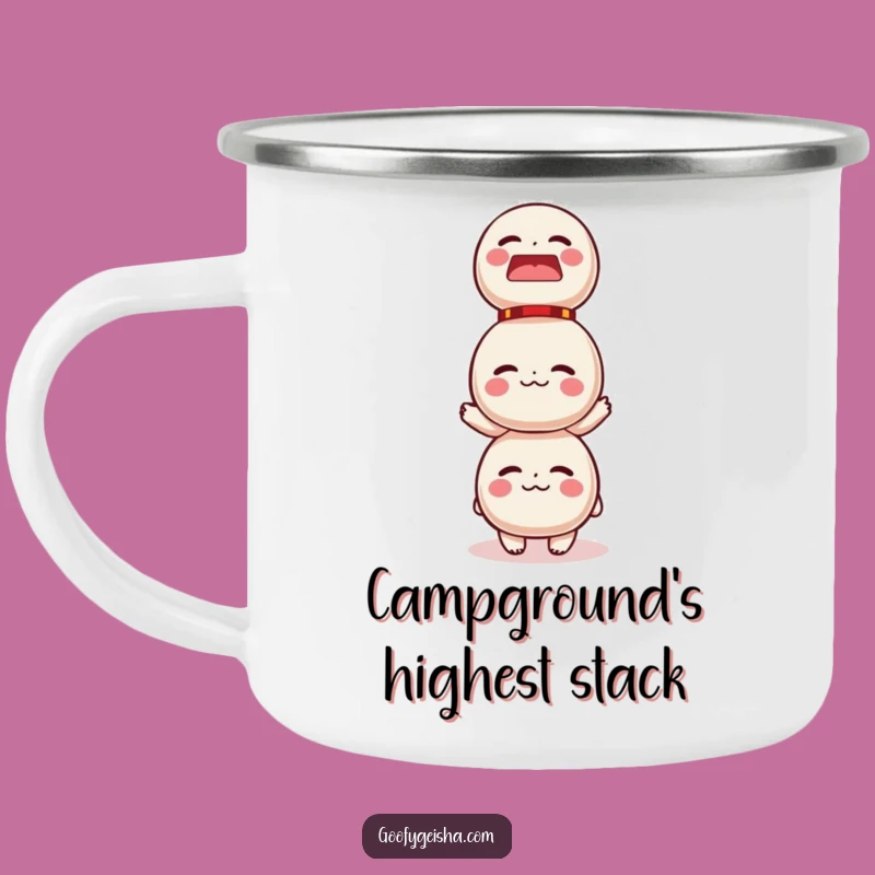 Funny Daruma Doll Campfire Mug - Hilarious Outdoor Adventure Companion