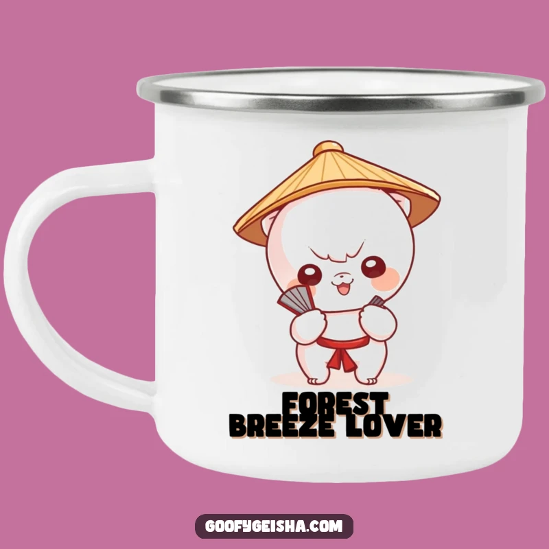Funny Kawaii Fan Camping Mug: Cute Outdoors, Perfect Gift