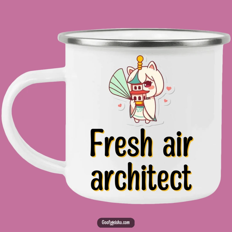 Durable Funny Kawaii Pagoda Fan Camping Mug: Adventure with a Laugh