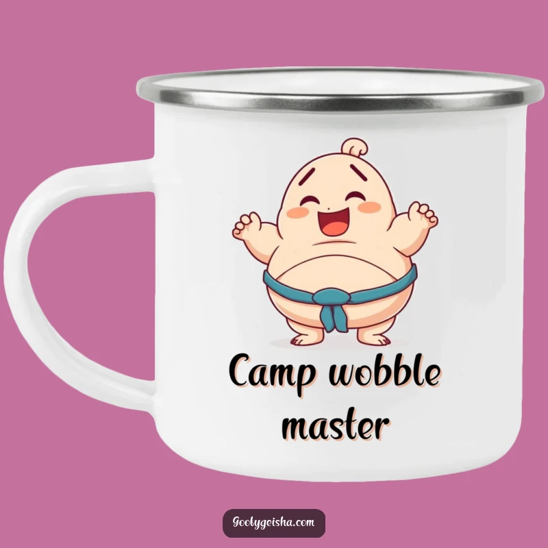 Funny Sumo Camping Mug: Outdoor Wobble Fun, Great Funny Gift