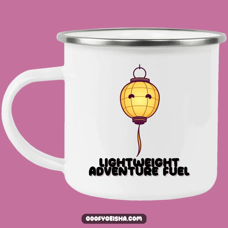 Funny Paper Lantern Camping Mug: Trailside Cheer, Floating Vibes - Outdoor Gift!