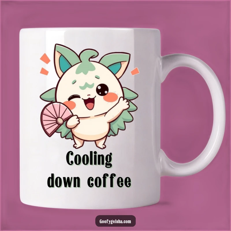 Funny Fanning Character Mug - Hot Mess Expression Gift