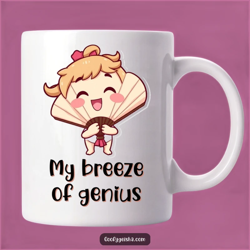 Funny Fan Character Mug Perfect Gift for Enthusiasts of Cheerful Flourishes