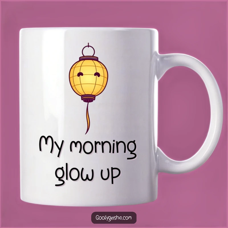 Funny Paper Lantern Floating High, Upward Journey Mug - A Whimsical Gift!