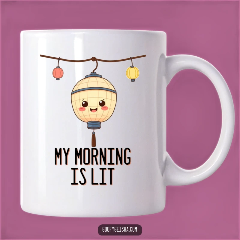 Funny Bobbing Lantern Mug: Cute Character, Perfect Cheerful Gift!