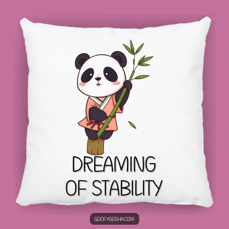 Funny Panda Kimono Pillow - Comfy Wobbly Balance Accent Cushion Gift