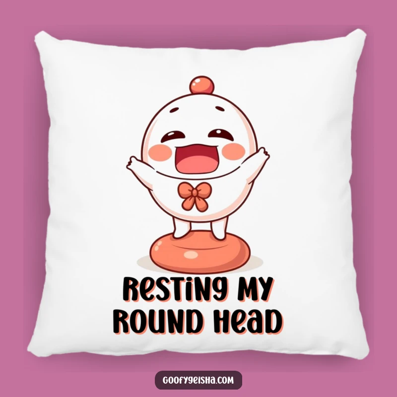 Funny Daruma Doll Pillow: Soft Bouncing Character Cushion, Comfy and Hilarious Funny Gift