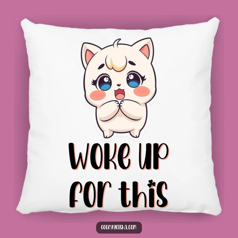 Funny Kawaii Surprise Pillow: Cuddle Up with Comedic Astonishment