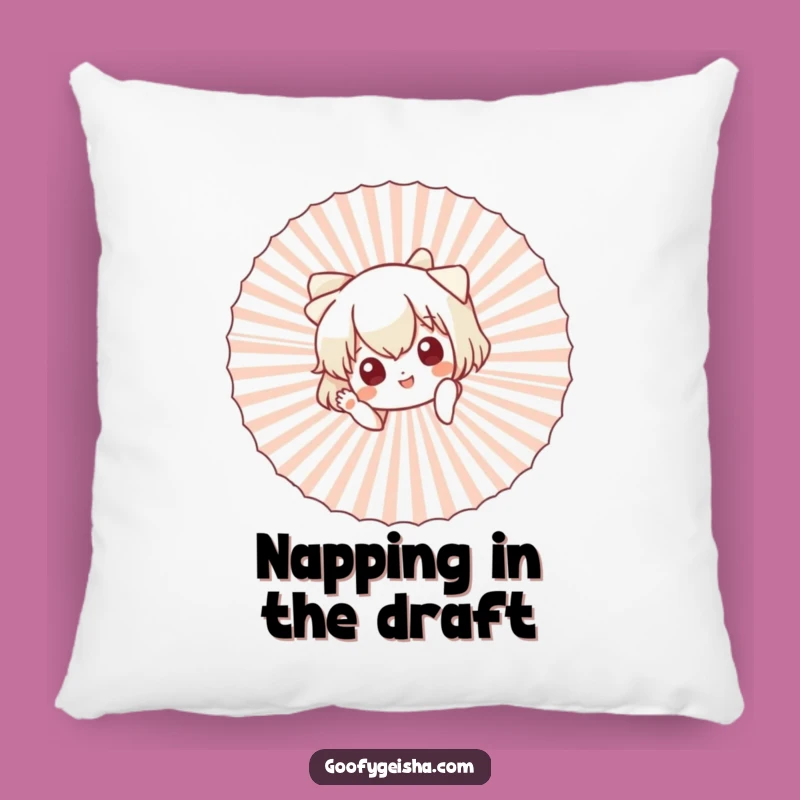 Funny Peeking Character Pillow Cute Waving Comfort Gift