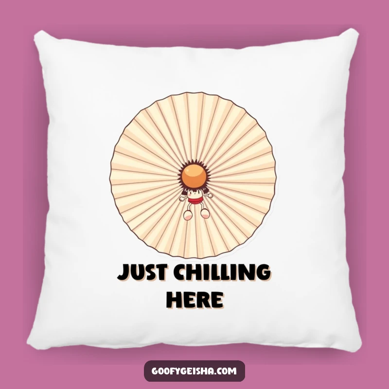 Funny Fan Hider Pillow: Comfy Character's Cool Retreat, Adorable Funny Gift