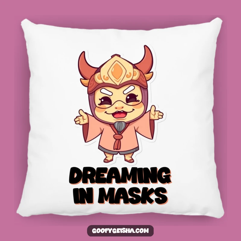 Plush Funny Masked Character Pillow: Comfy Delight for Your Home