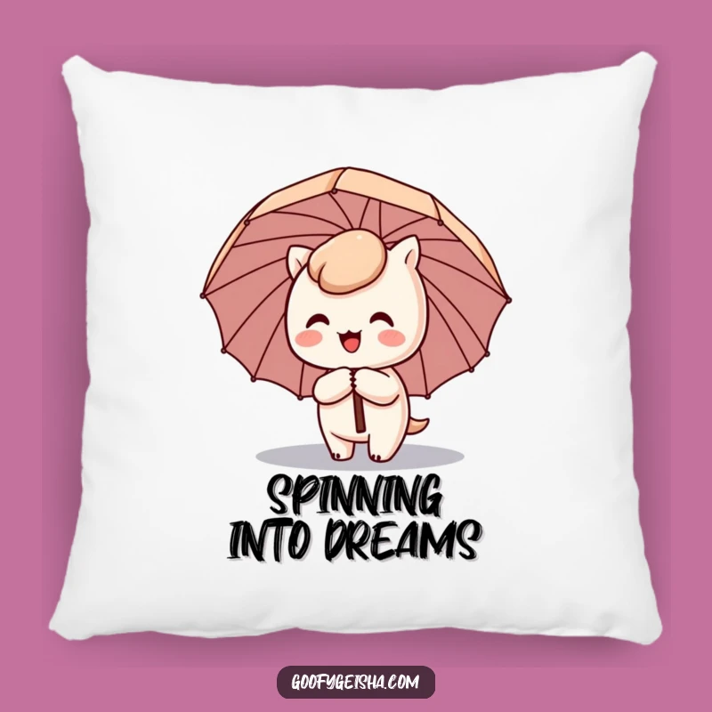 Funny Kawaii Umbrella Pillow - Comical Comfort for Cute Spaces