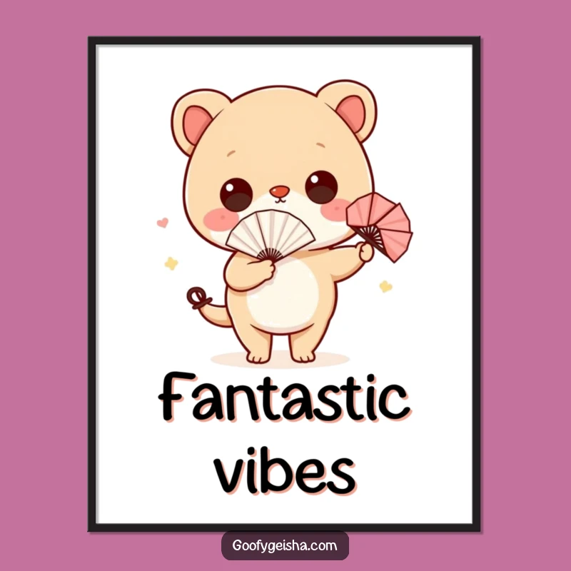 Funny Wiggling Character Digital Art - Hilarious Wall Decor Print