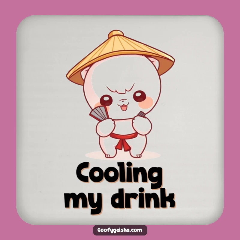 Funny Kawaii Fan Coaster: Cute Style, Perfect Gift