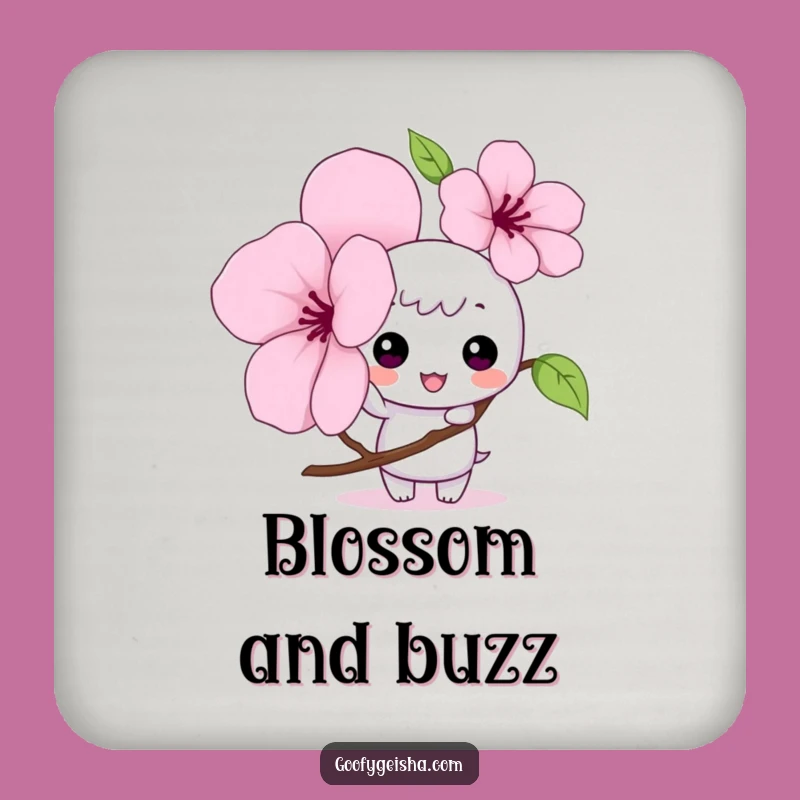 Funny Kawaii Coaster: Blossom Tap Protection with Cuteness