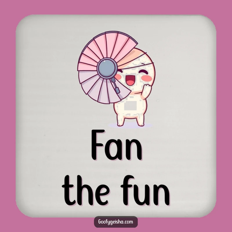 Funny Kawaii Coaster - Round Character Giant Fan Drink Holder