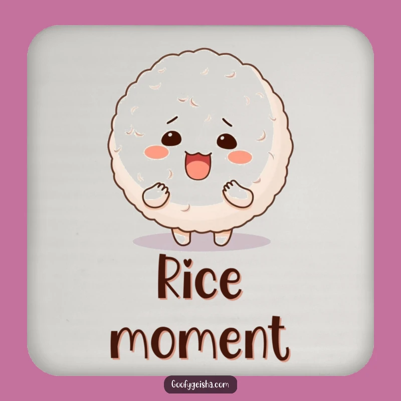 Funny Rice Ball Coaster Silly Character Bouncy Table Gift