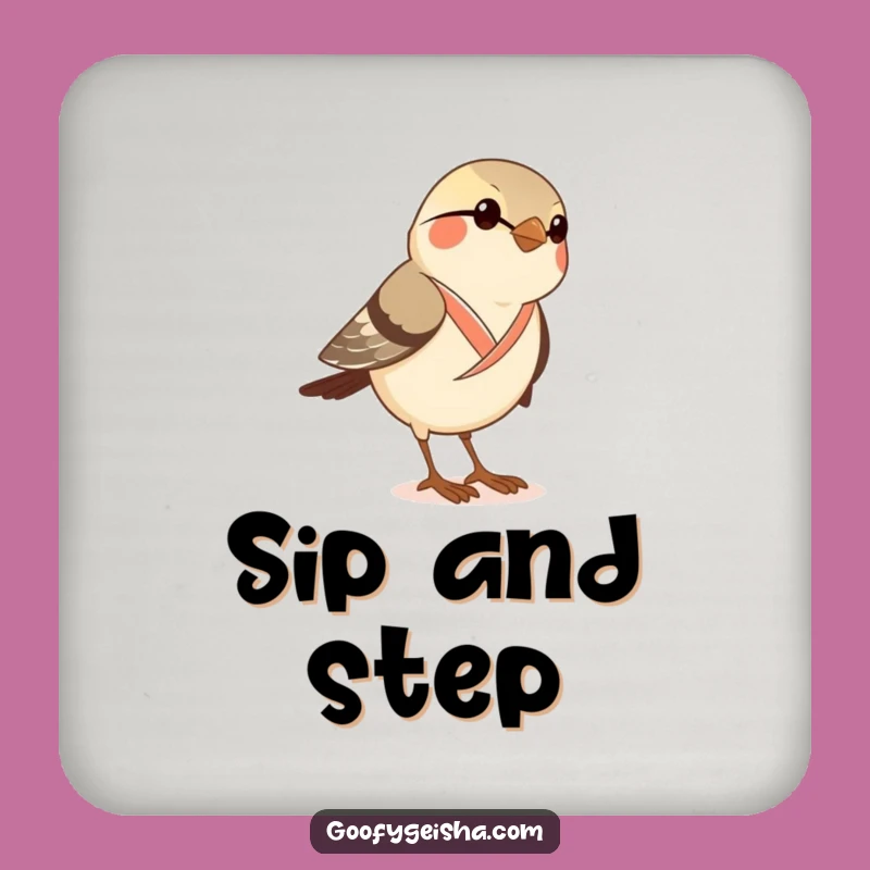 Funny Sparrow Kimono Coaster - Geta Sandal Drink Protector Gift
