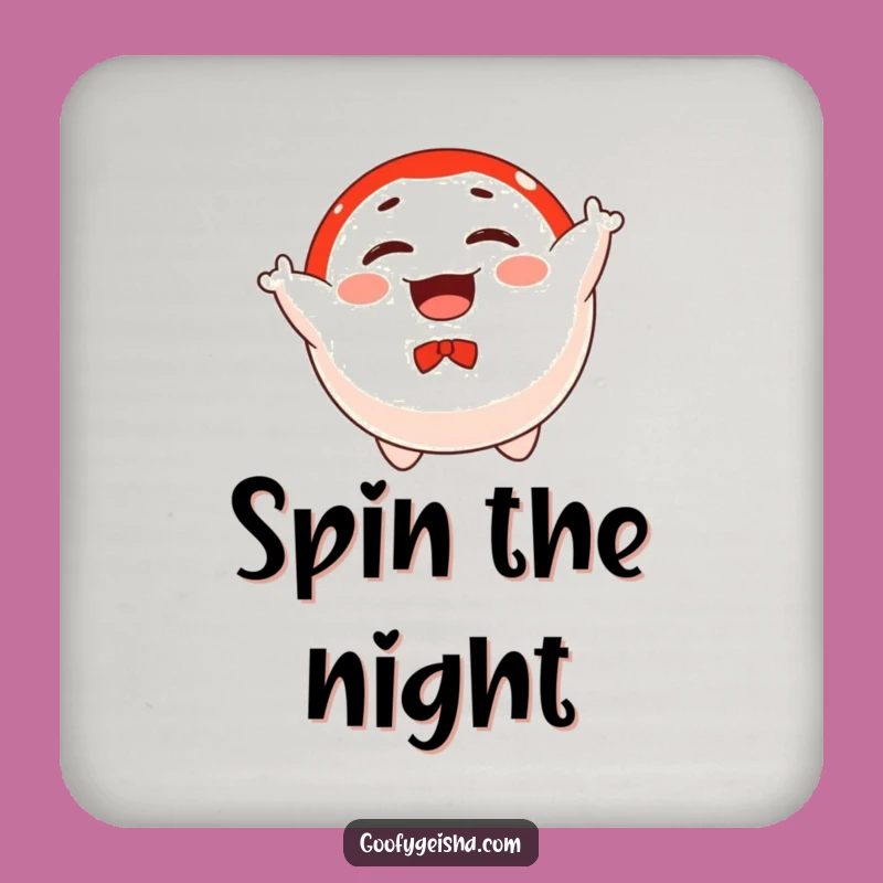 Funny Daruma Coaster - Floating Spinning Doll Drink Holder