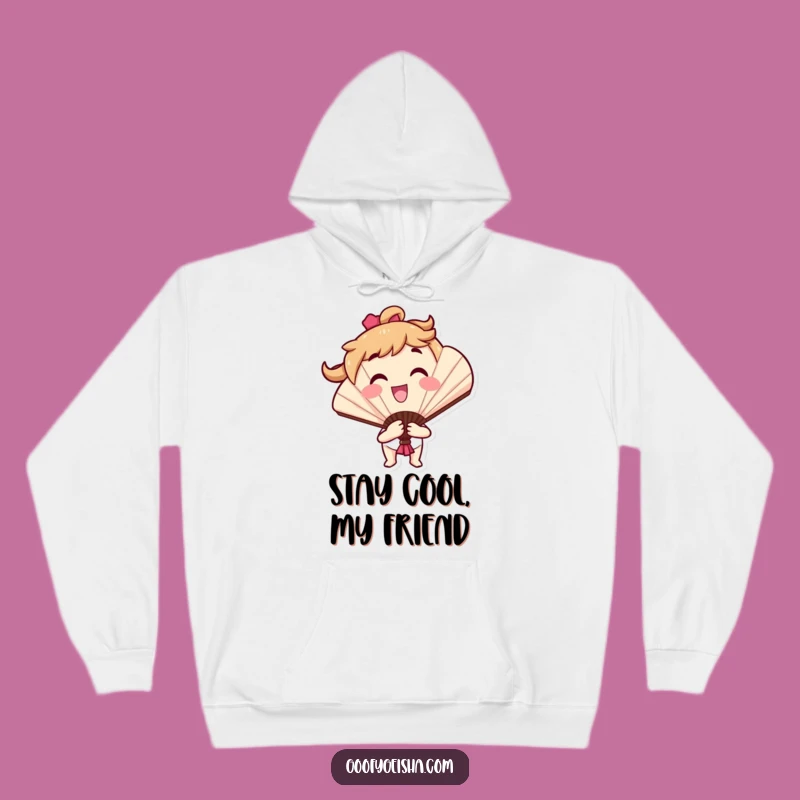 Cozy Funny Fan Character Hoodie for Warm, Cheerful Day-to-Day Adventures