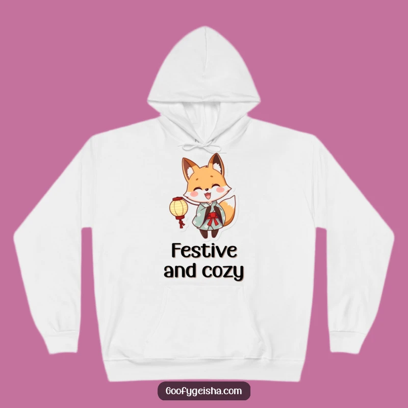 Funny Yukata Fox Hoodie: Cozy Anime Character Wear for Cold Nights, a Perfect Funny Gift