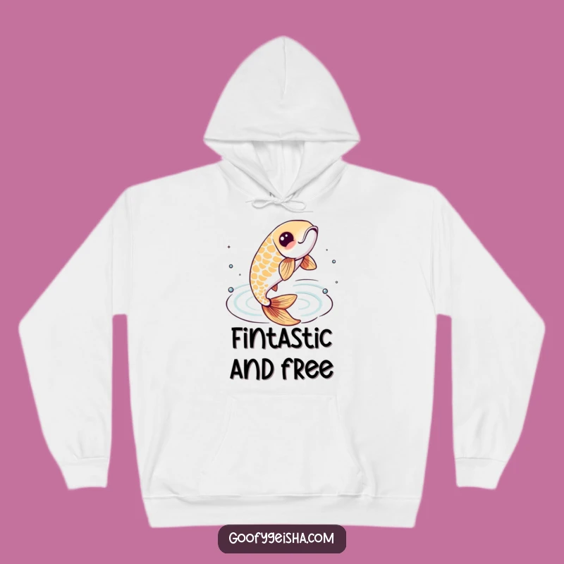 Funny Koi Fish Hoodie: Cozy Aquatic Vibes with Lively Character