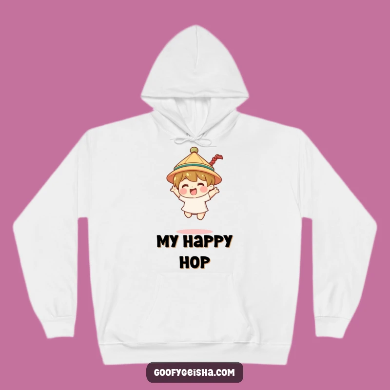 Funny Cozy Hoodie - Jump into Warmth with Festive Hat