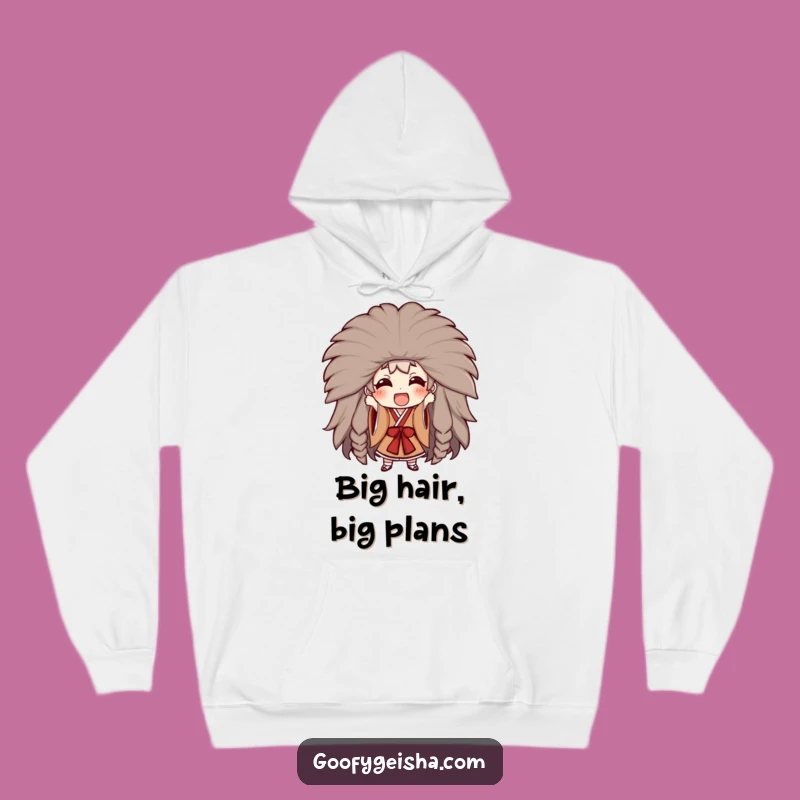 Funny Kabuki Wig Hoodie - Cozy Comfort for Dramatic Souls!