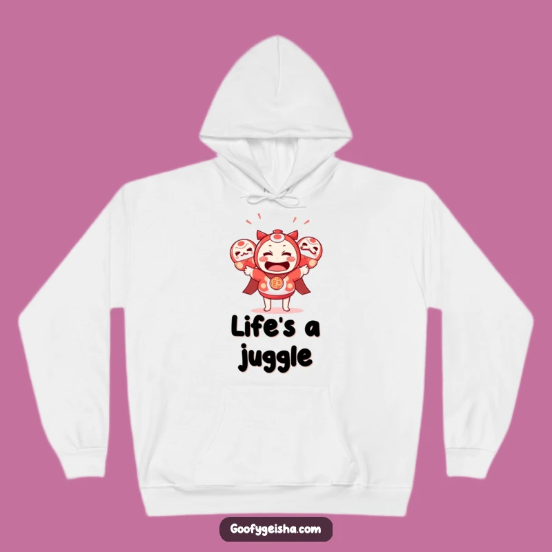Funny Kawaii Bewildered Hoodie: Cozy Gear for Life's Juggler