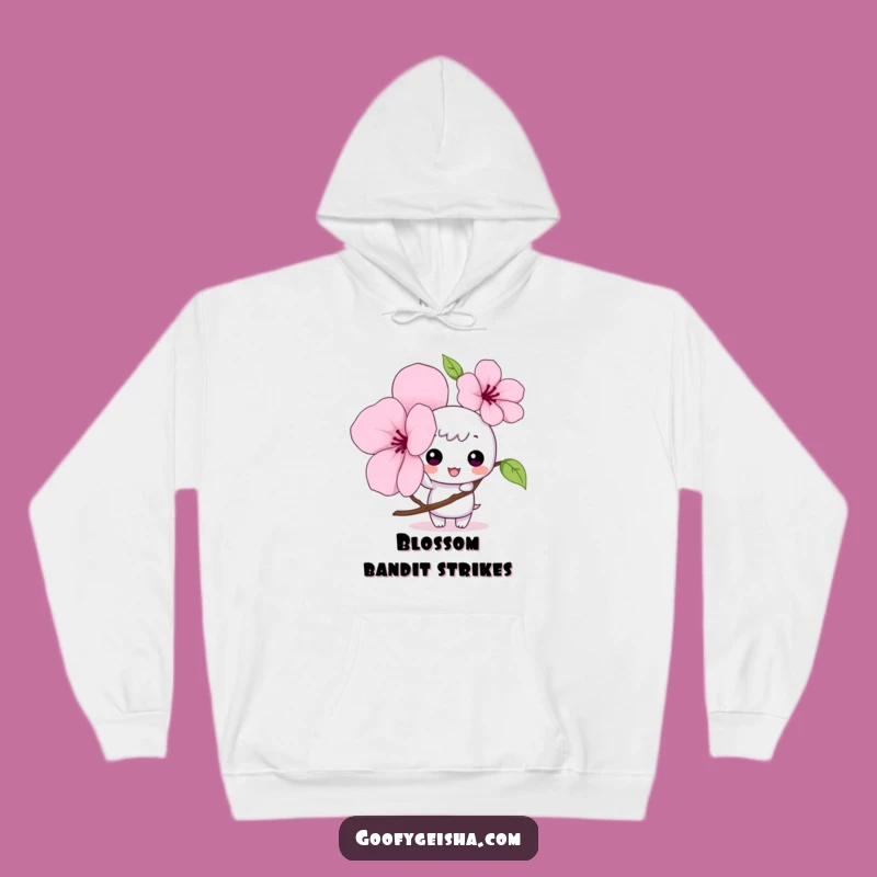 Funny Kawaii Hoodie: Mischievous Character Blossom Comfort Gift