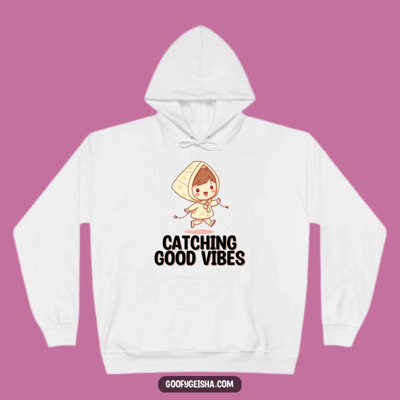 Funny Kite Skipping Hoodie: Cozy Happy Character, Perfect Funny Gift for Chilly Days