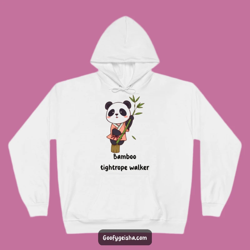 Funny Panda Kimono Hoodie - Cozy Wobbly Balance Sweatshirt Gift