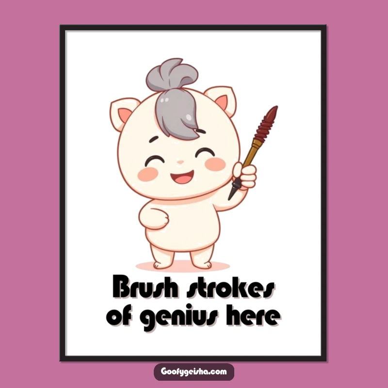 Funny Free Printable Wall Art: Calligraphy Masterpiece Downloadable Art Gift