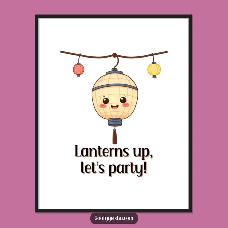 Funny Free Printable Wall Art: Cute Bobbing Lantern Decor - Hilarious Downloadable Art!