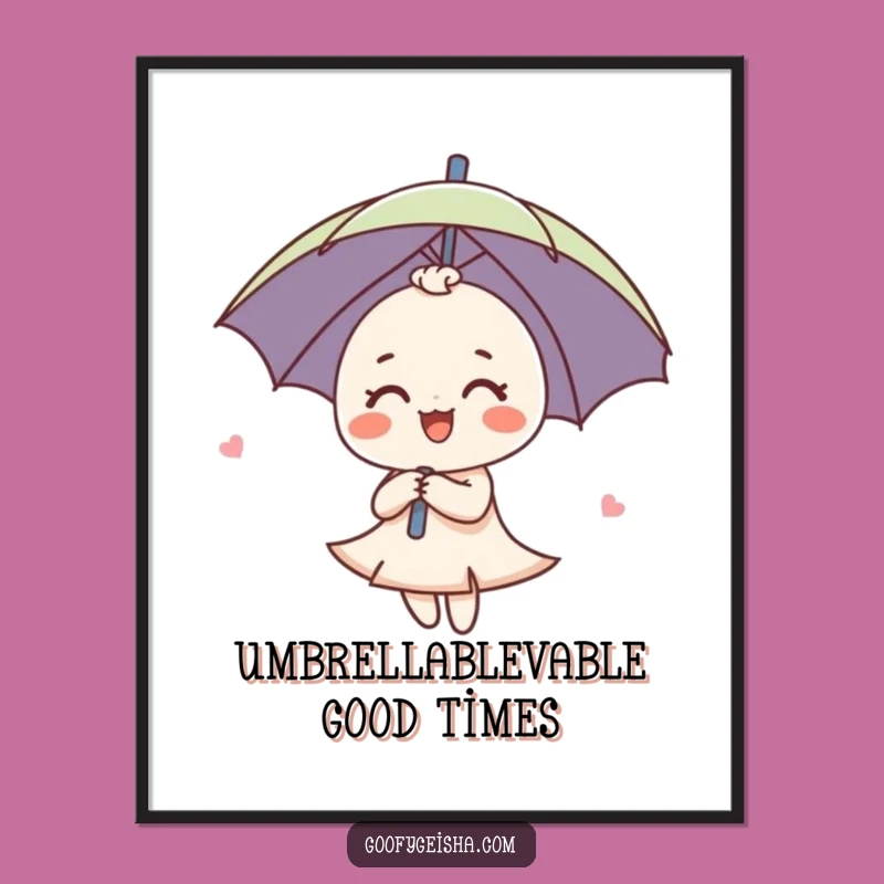 Funny Free Printable Wall Art: Umbrella Spin Art, Cheerful Downloadable Decor!