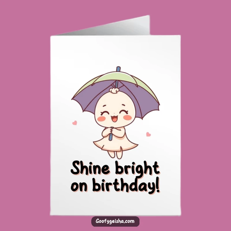 Free Printable Birthday Card: Umbrella Spin, Joyful Downloadable Gift!