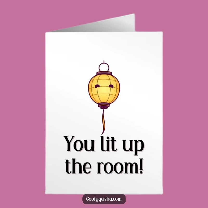 Free Printable Congrats Card: Upward Floating Lanterns Funny Downloadable for Achievements