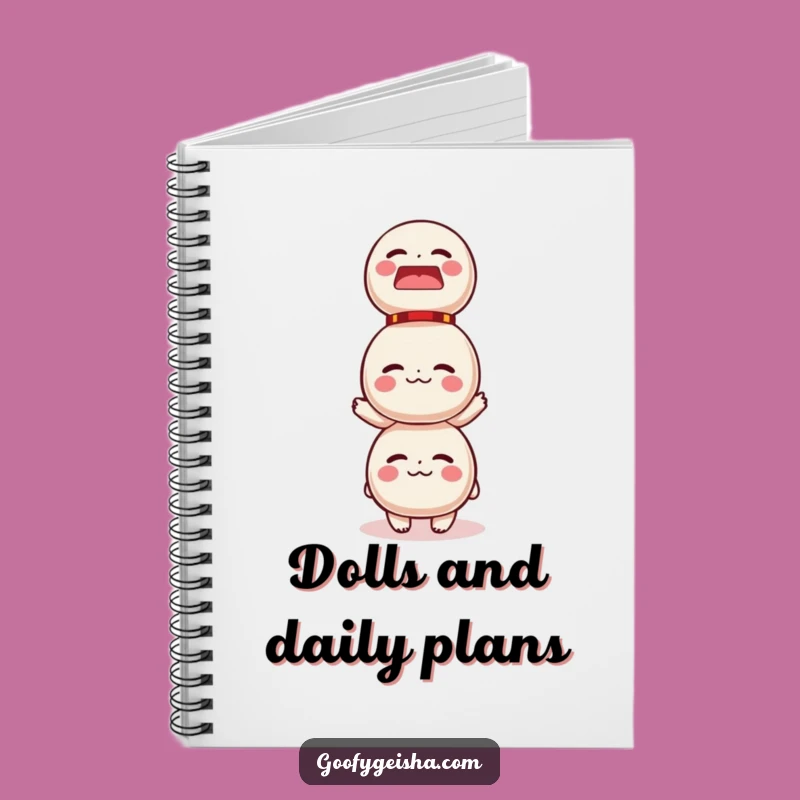 Funny Daruma Doll Balance Notebook - Journal Your Hilarious Thoughts