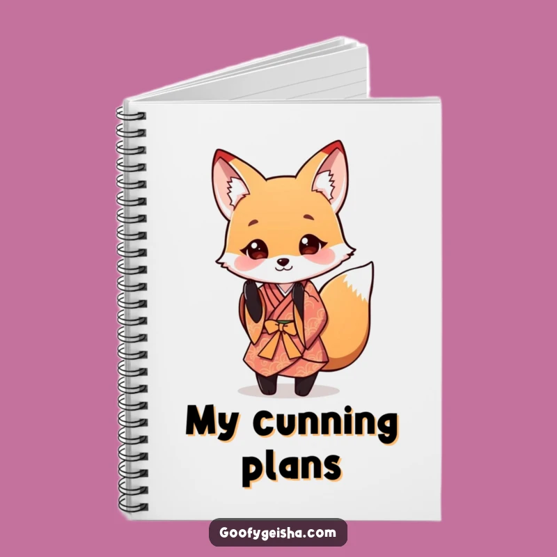 Funny Fox Kimono Notebook: Journal Your Thoughts with Style