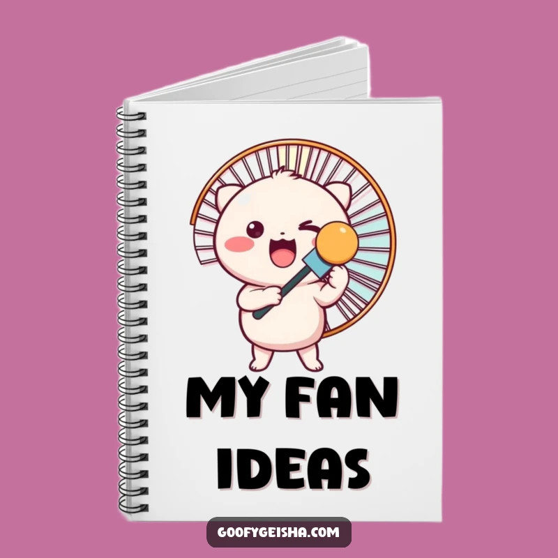Funny Kawaii Giant Fan Notebook: Cool Notes, Perfect Gift