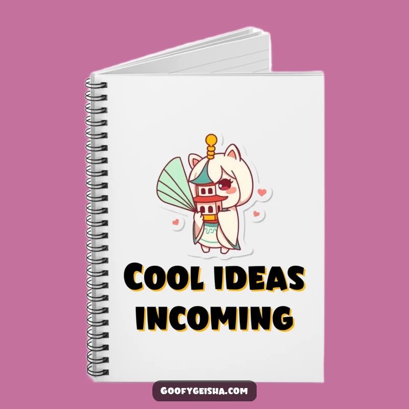 Funny Kawaii Pagoda Fan Notebook: Jot Down Ideas with Glee