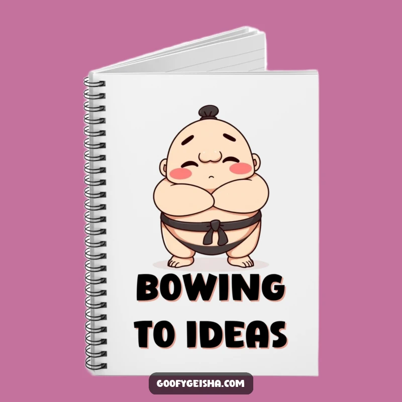 Funny Sumo Notebook: Bowing Character Journal, Perfect for Notes & Funny Gifts