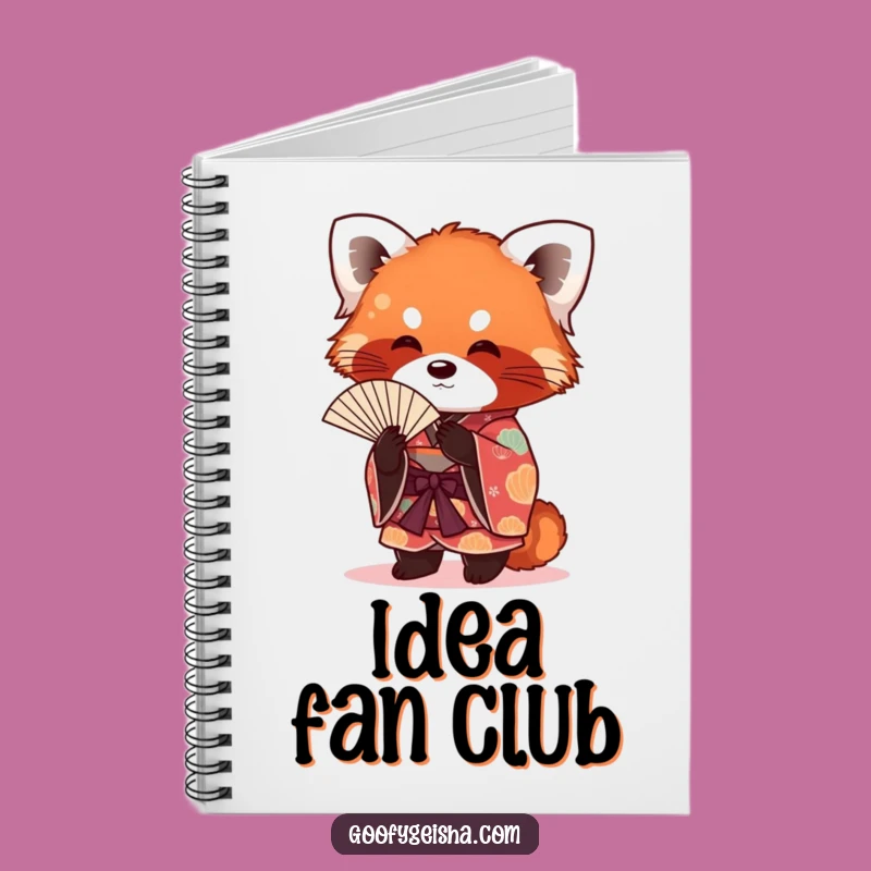 Funny Red Panda Kimono Notebook: Jot Down Fun Ideas, Perfect Humorous Gift
